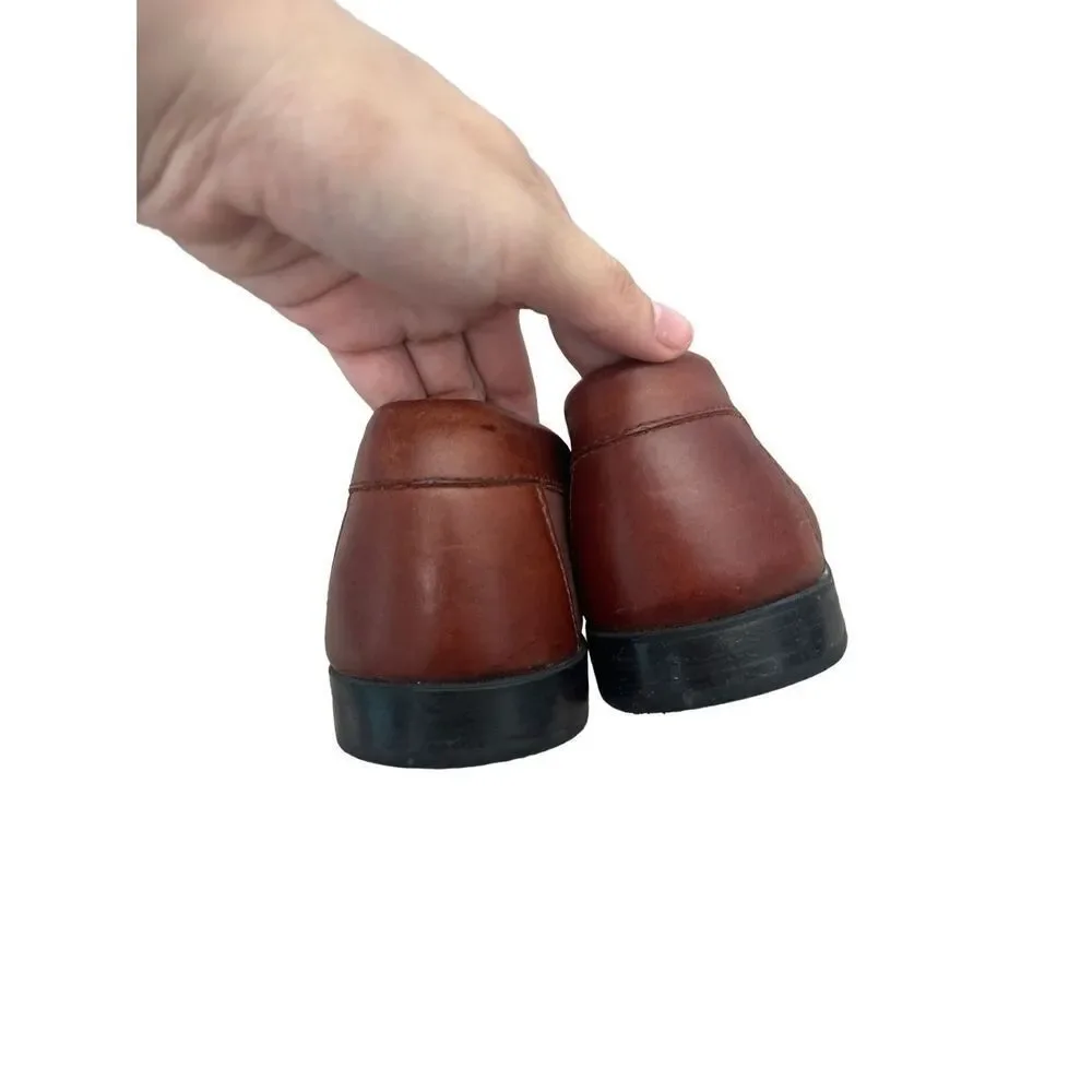 Johnston & Murphy J. Murphy brown leather tassel loader oxford shoes men’s 10.5